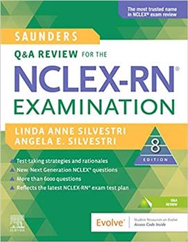 کتاب SAUNDERS Q & A REVIEW FOR THE NCLEX-RN EXAMINATION 2021;