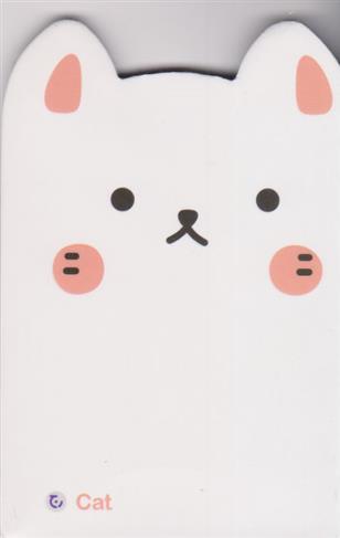  دفترچه یادداشت حیوانات بانمک (گربه سفید،کد 12011);
